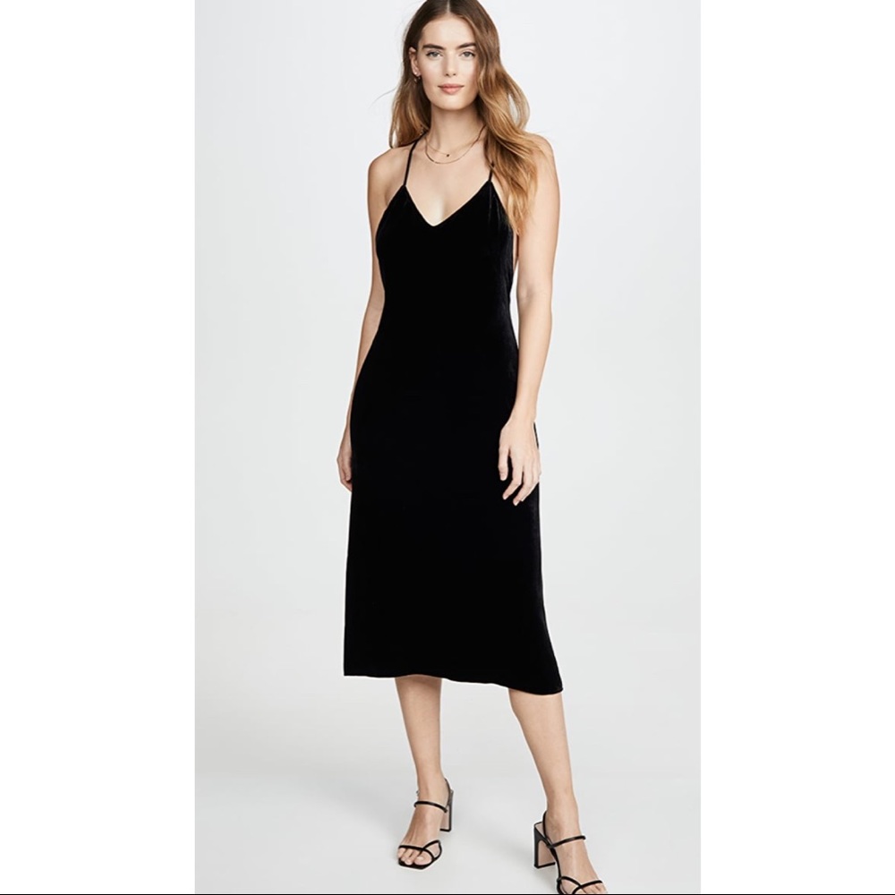 Reformation Moore Velvet Dress
